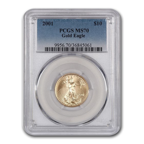 2001 1/4 oz Gold American Eagle MS-70 PCGS 2001 1/4 oz Gold American Eagle MS-70 PCGS